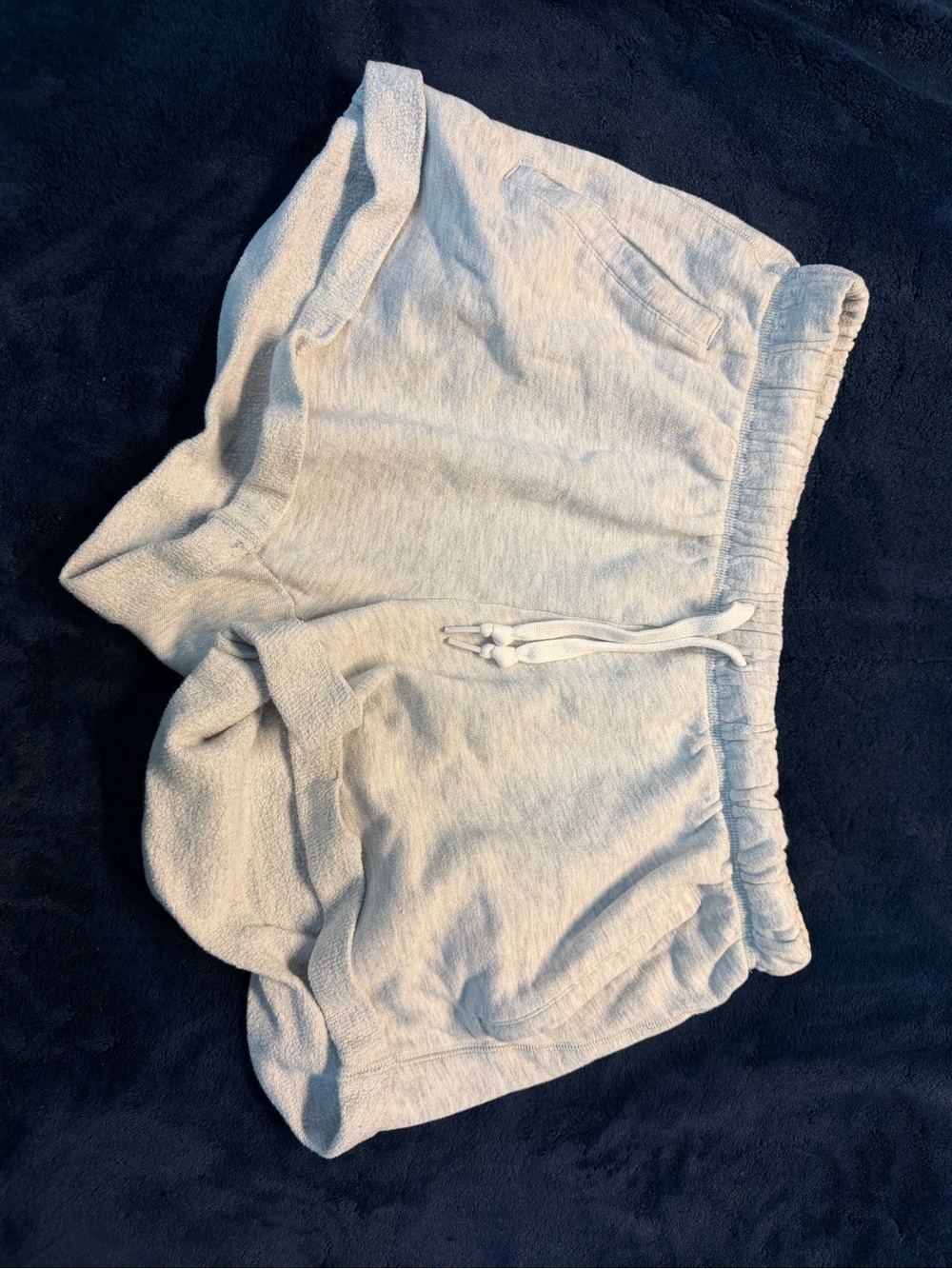 PINK Victoria's Secret Light Heather Gray Terry Lounge Shorts